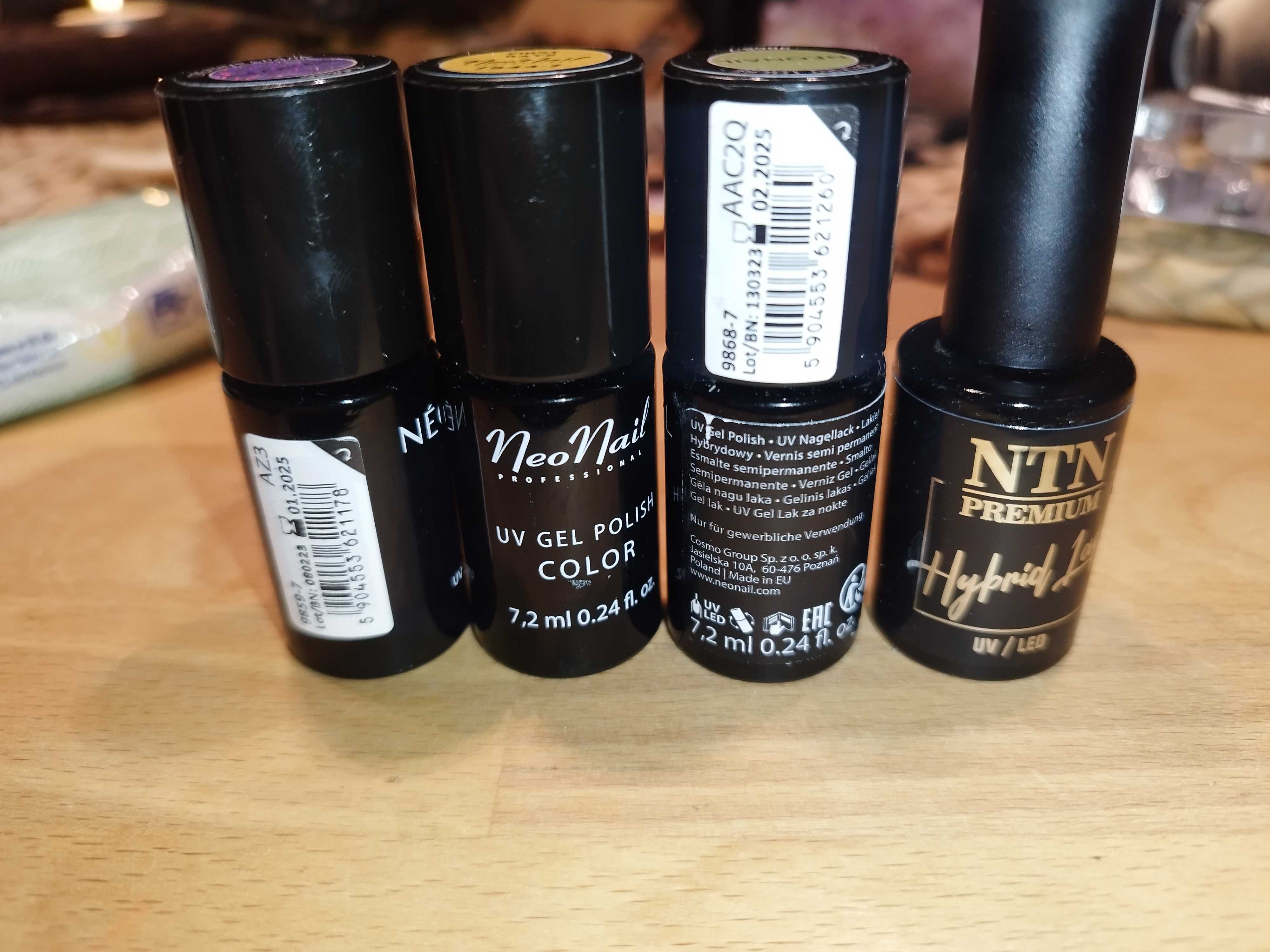 Neonail 4 lakiery hybrydowe zestaw