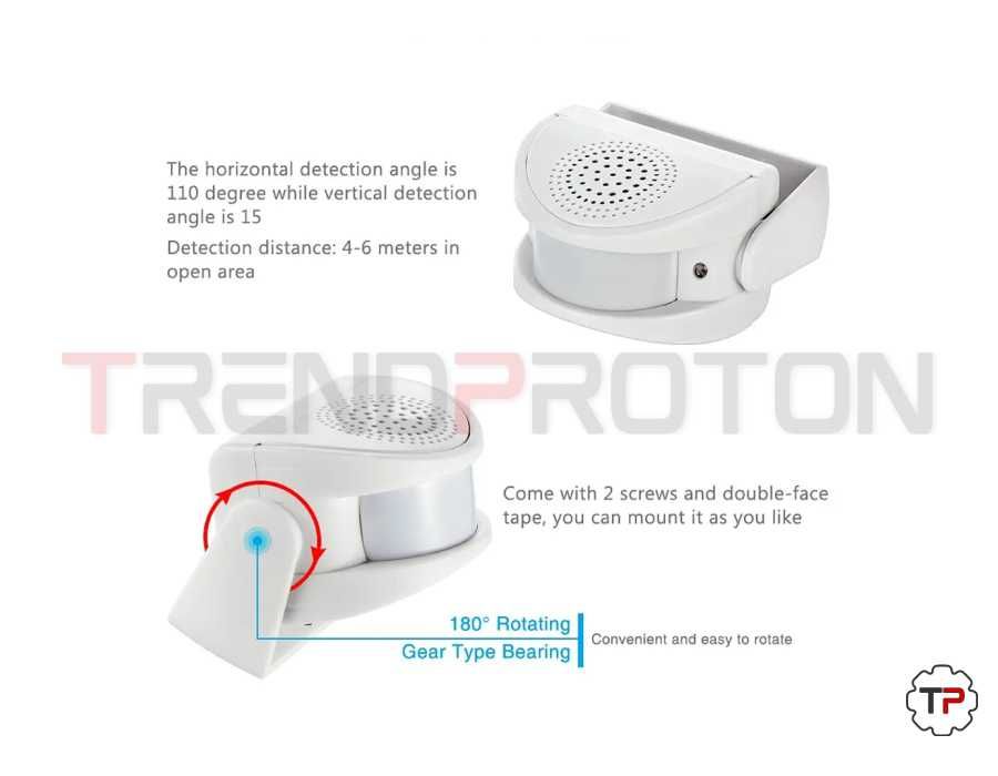 Campainha c/ Sensor de Movimento 90dB