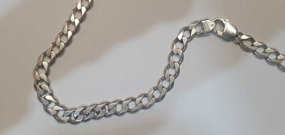 Srebrny łańcuszek 925 59,10 g. 55 cm - Madej Gorlice Mickiewicza -