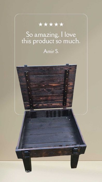 Stolik kawowy z historii – zrobiony ze starej skrzyni wojskowej