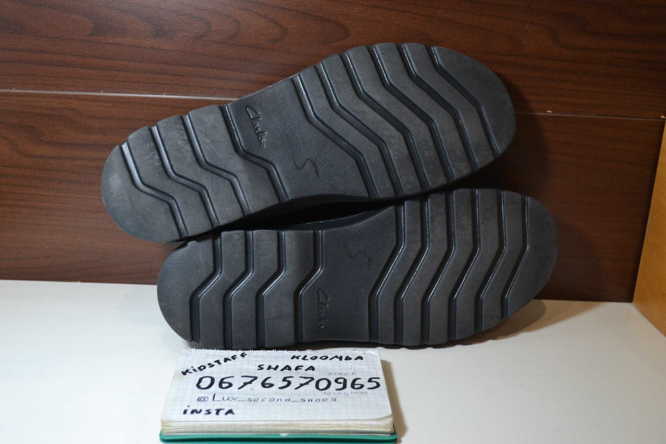 clarks 45-46р мокасины туфли кожаные оригинал полуботинки
