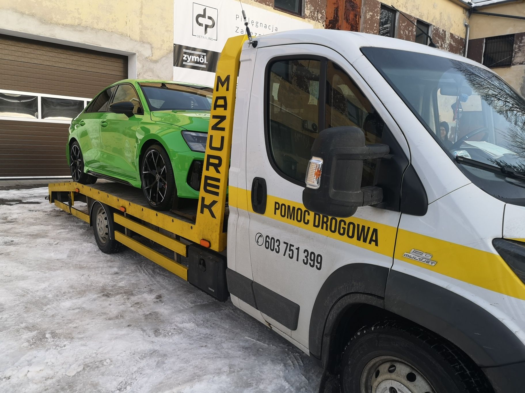 Pomoc Drogowa Kłodzko MAZUREK LAWETA Holowanie Pojazdów Autolaweta