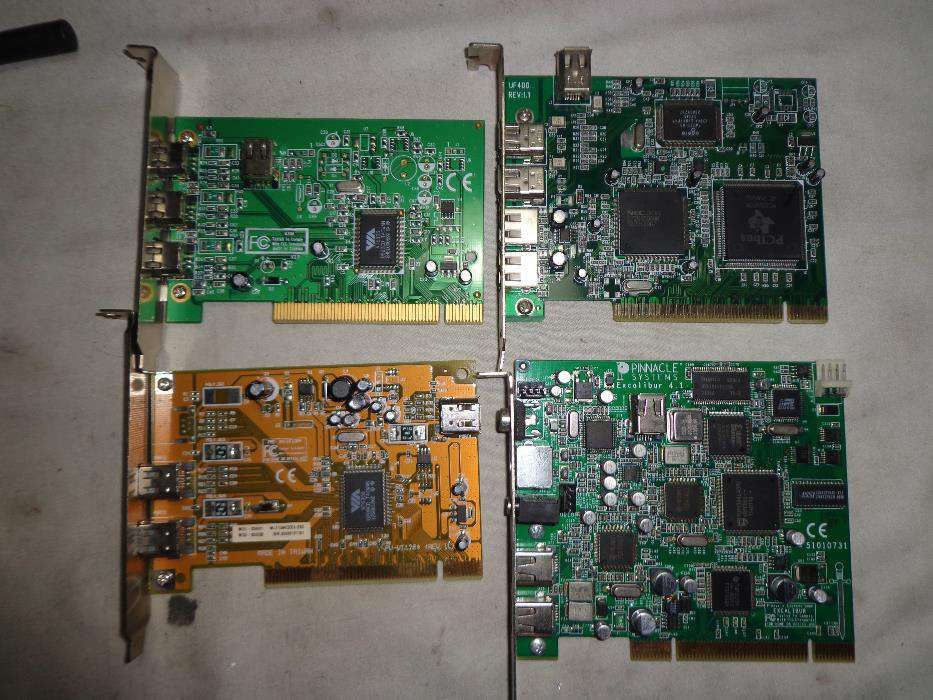 Placas PCI/ISA graficas,som e rede,tv,usb