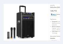Активная аккумуляторная колонка  auna Pro DisGo Box  2 x 10"