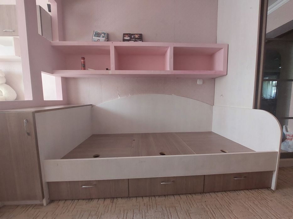 Ліжко односпальне з шухлядами