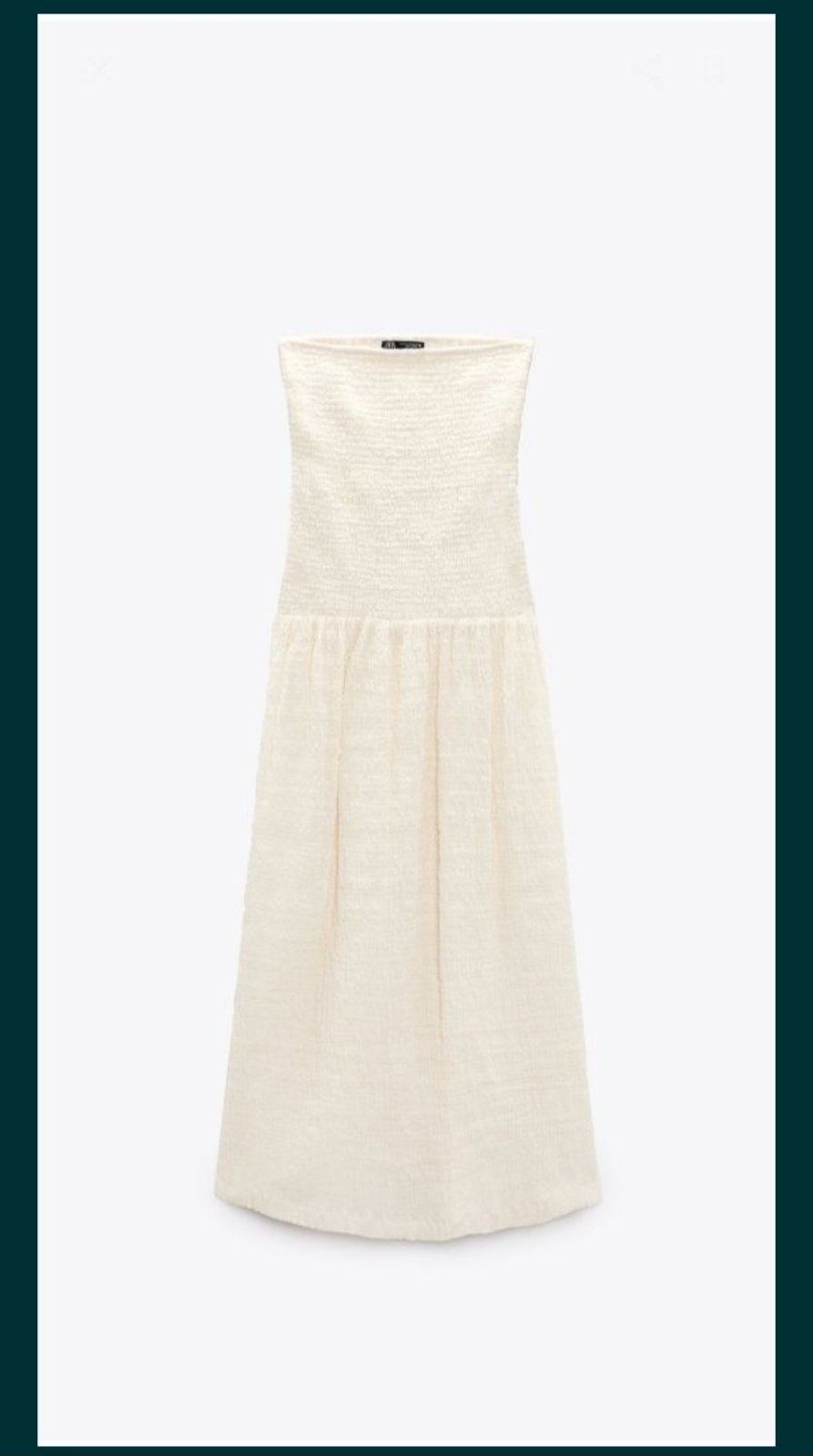 Платье Zara бандо р М новое