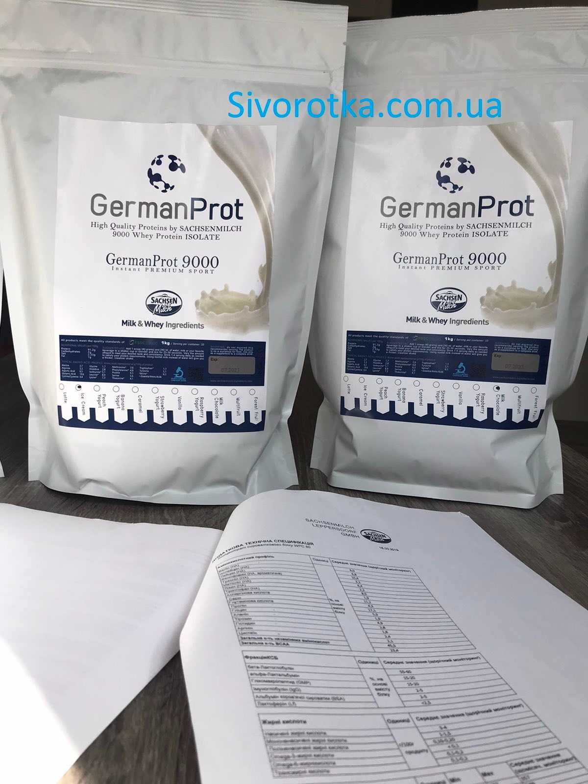 Сивороточний протеїн ізолят, протеин изолят GermanProt 9000 1 kg!