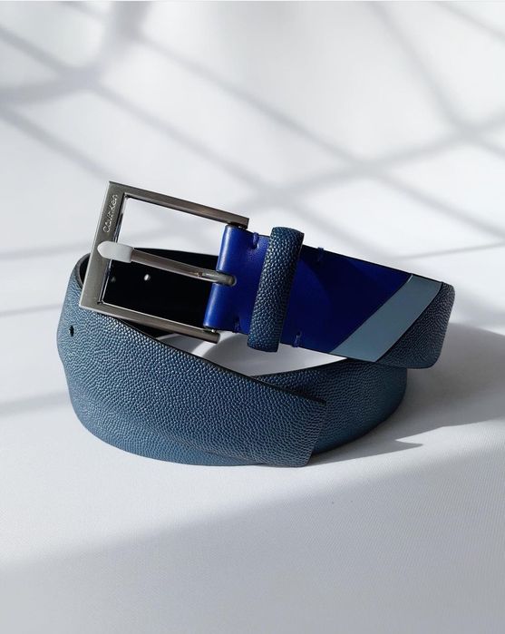 CALVIN KLEIN оригинал. Пояс ремень синий мужской женский унисекс