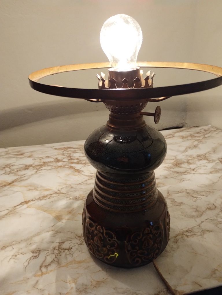 Lampa nocna stołowa  ZEM POLMO  Wałbrzych G10 PRL