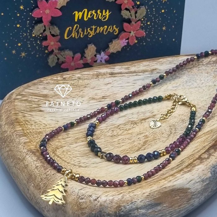 Komplet biżuterii od FajneTo - Gwiazdkowy Blask. Handmade!