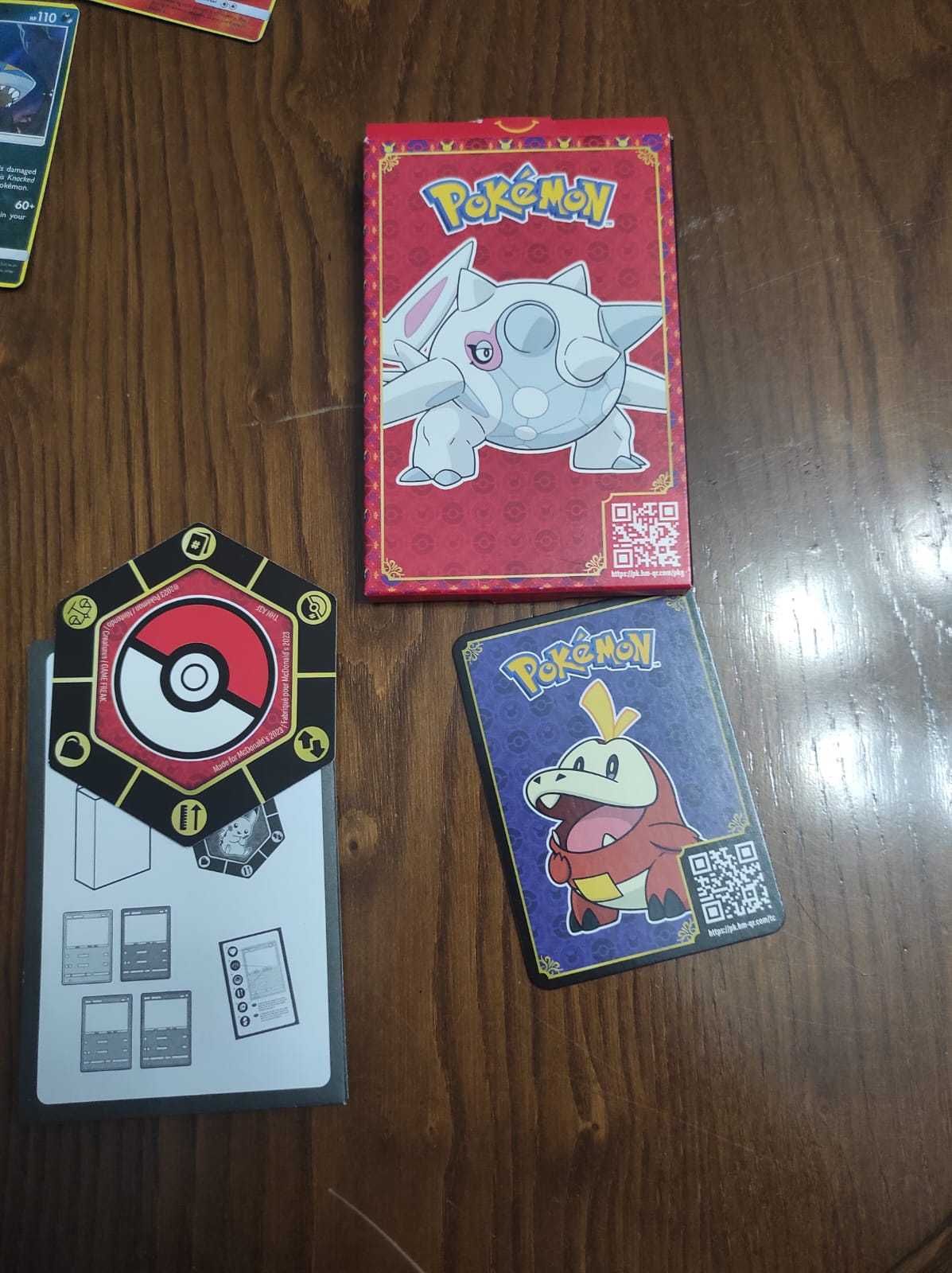 Mais de 115 Cartas Pokemon Aleatorias + Mini jogo do McDonalds