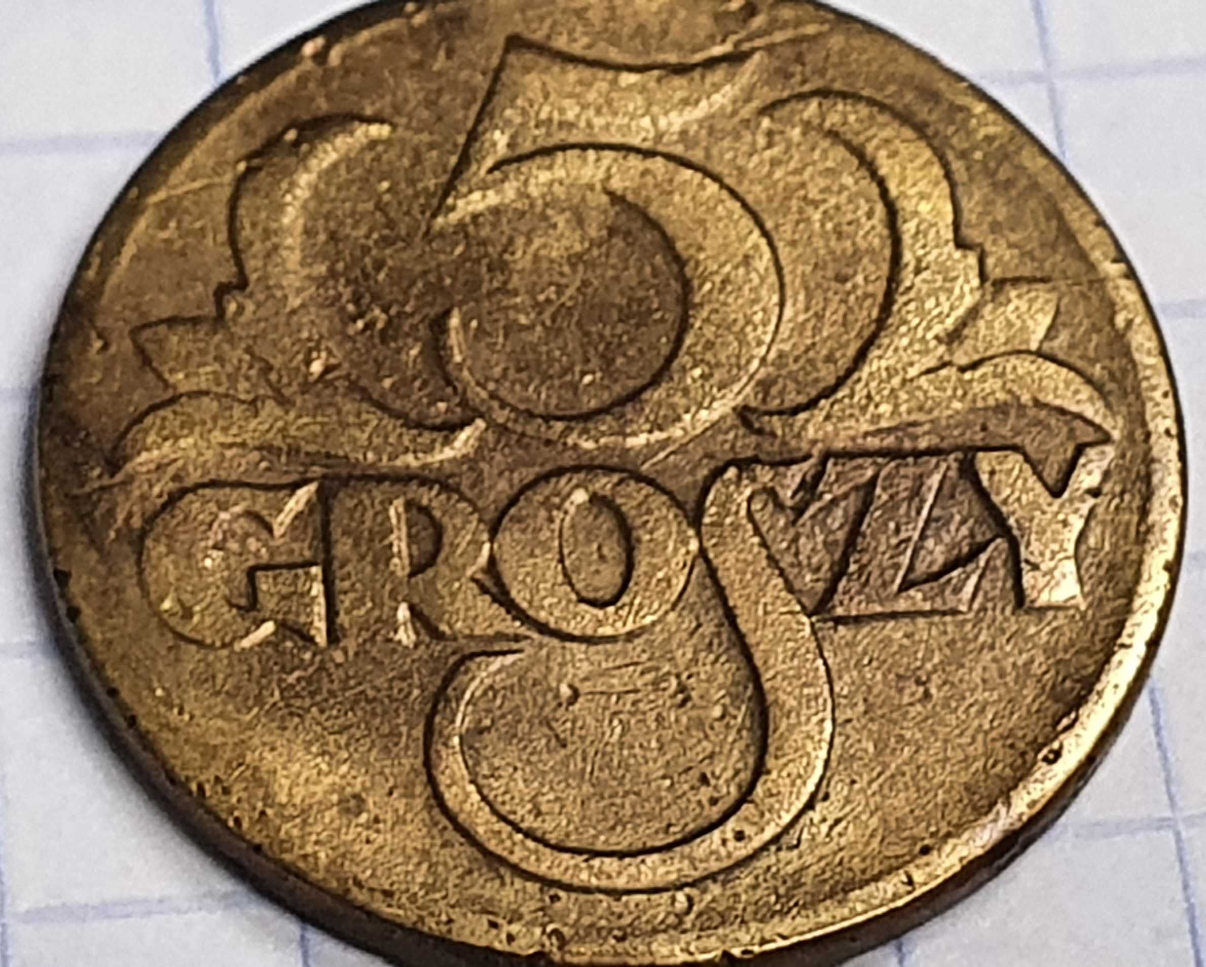 5 gr groszy 1923 , stan II