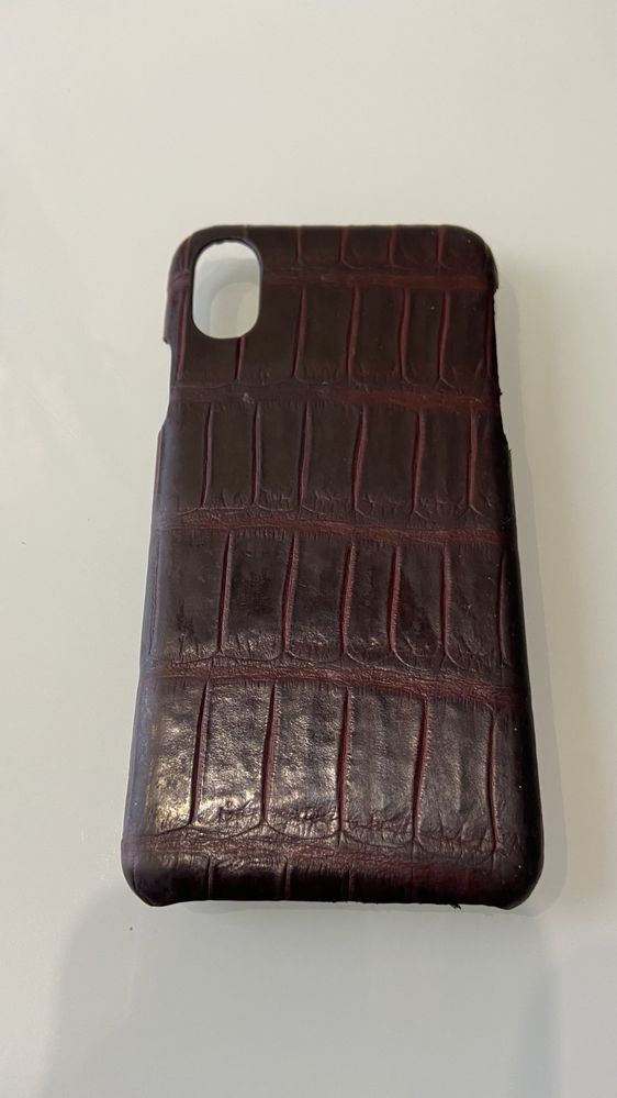 Чехол для Iphone X из кожи крокодила