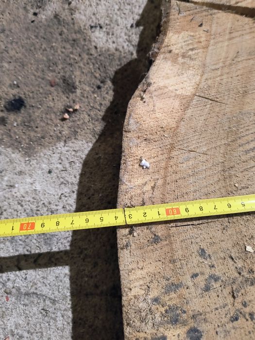 Krążek z dębu pod stolik z żywicy epoksydowej