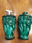 Par de frascos art deco antigos