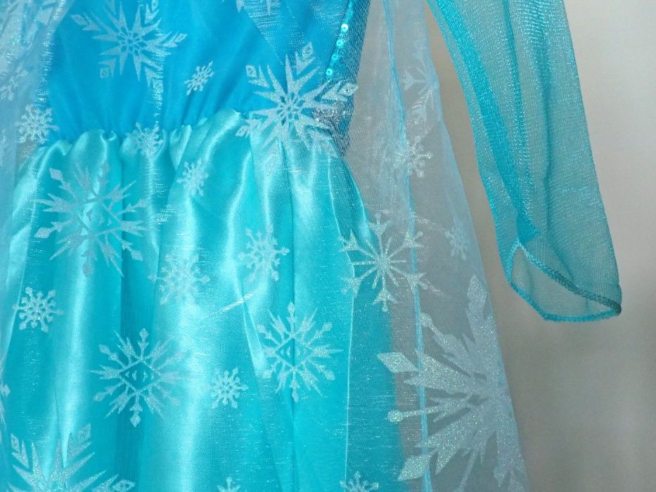 CARNAVAL - Fantasia / Vestido Princesa Elsa (Frozen) - NOVO