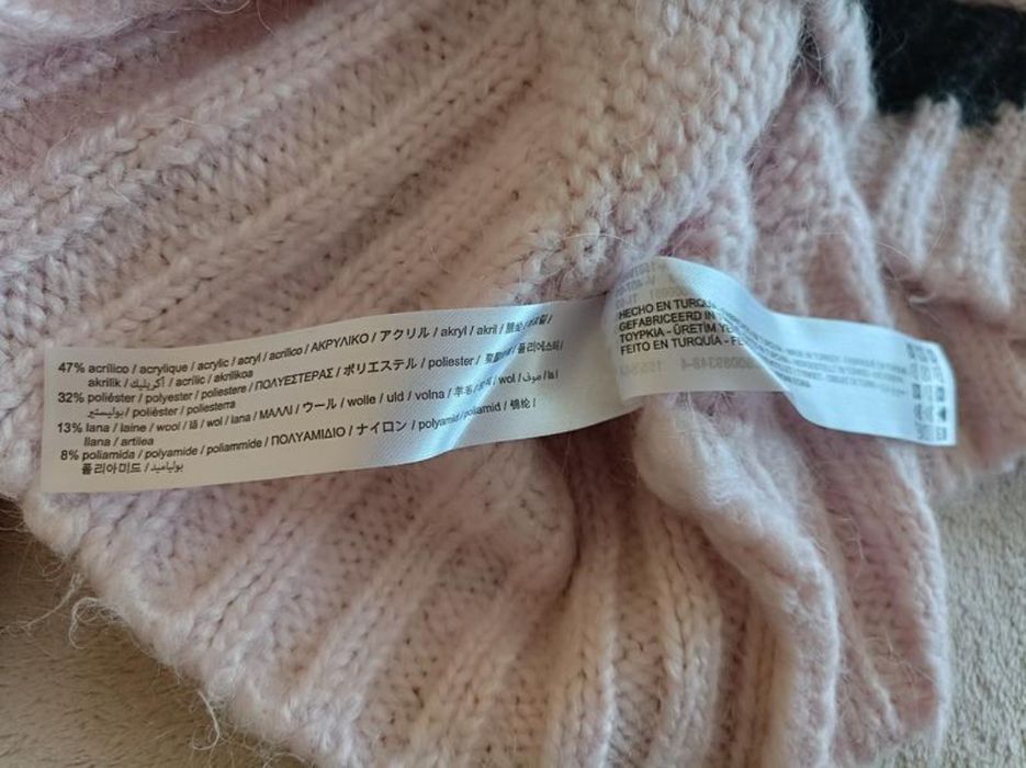 ZARA p.S/M теплий светр крупної в'язки із суміші вовни