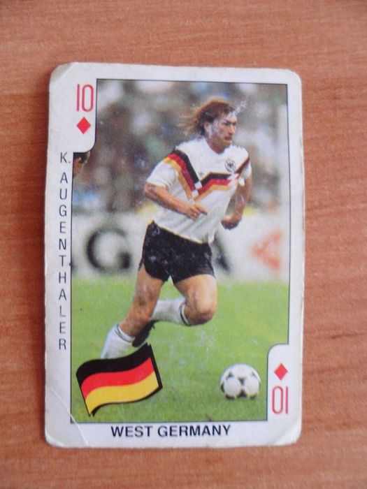 Karta Football Bubble Gum - lata 90' Klaus Augenthaler