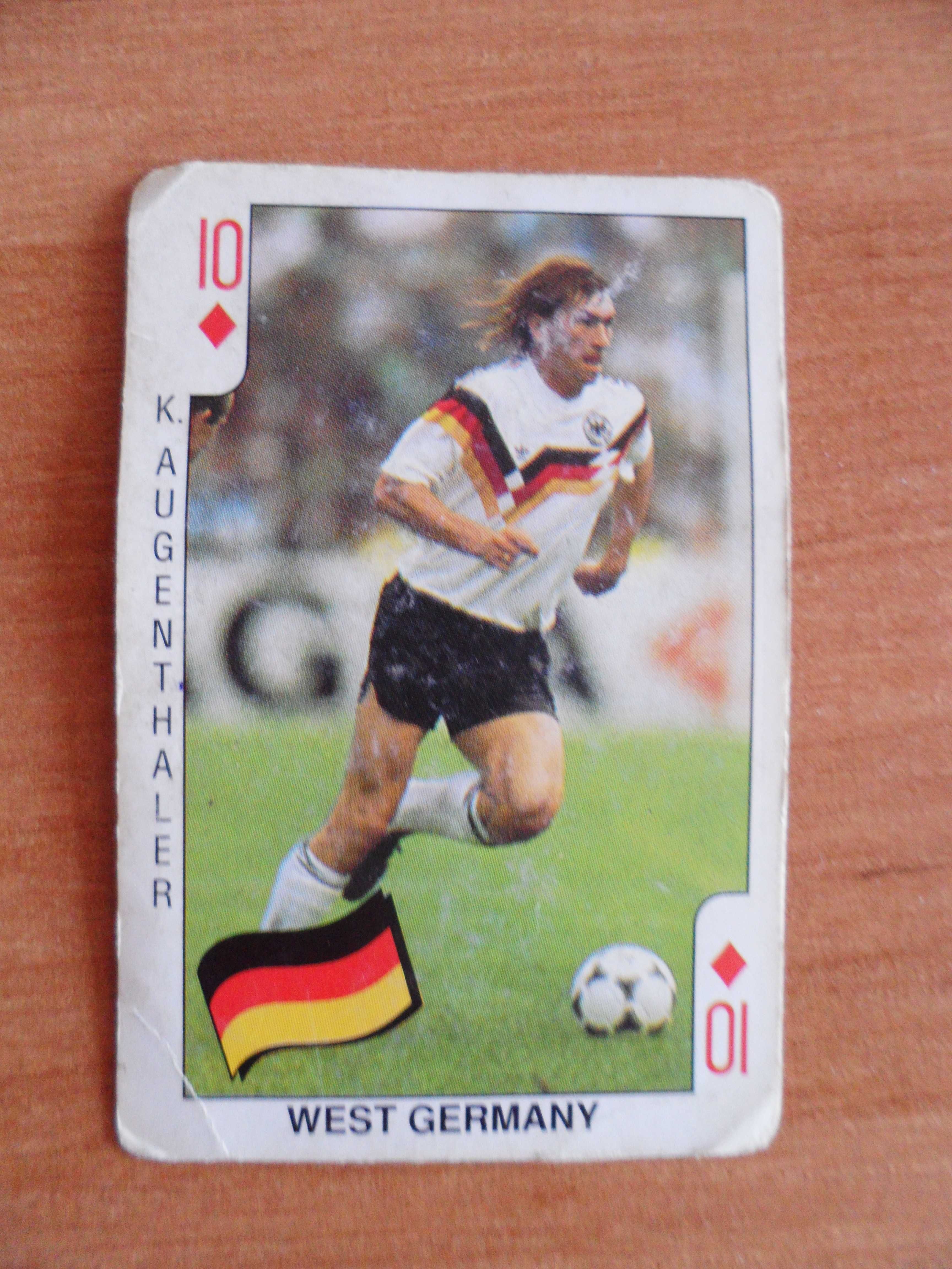 Karta Football Bubble Gum - lata 90' Klaus Augenthaler