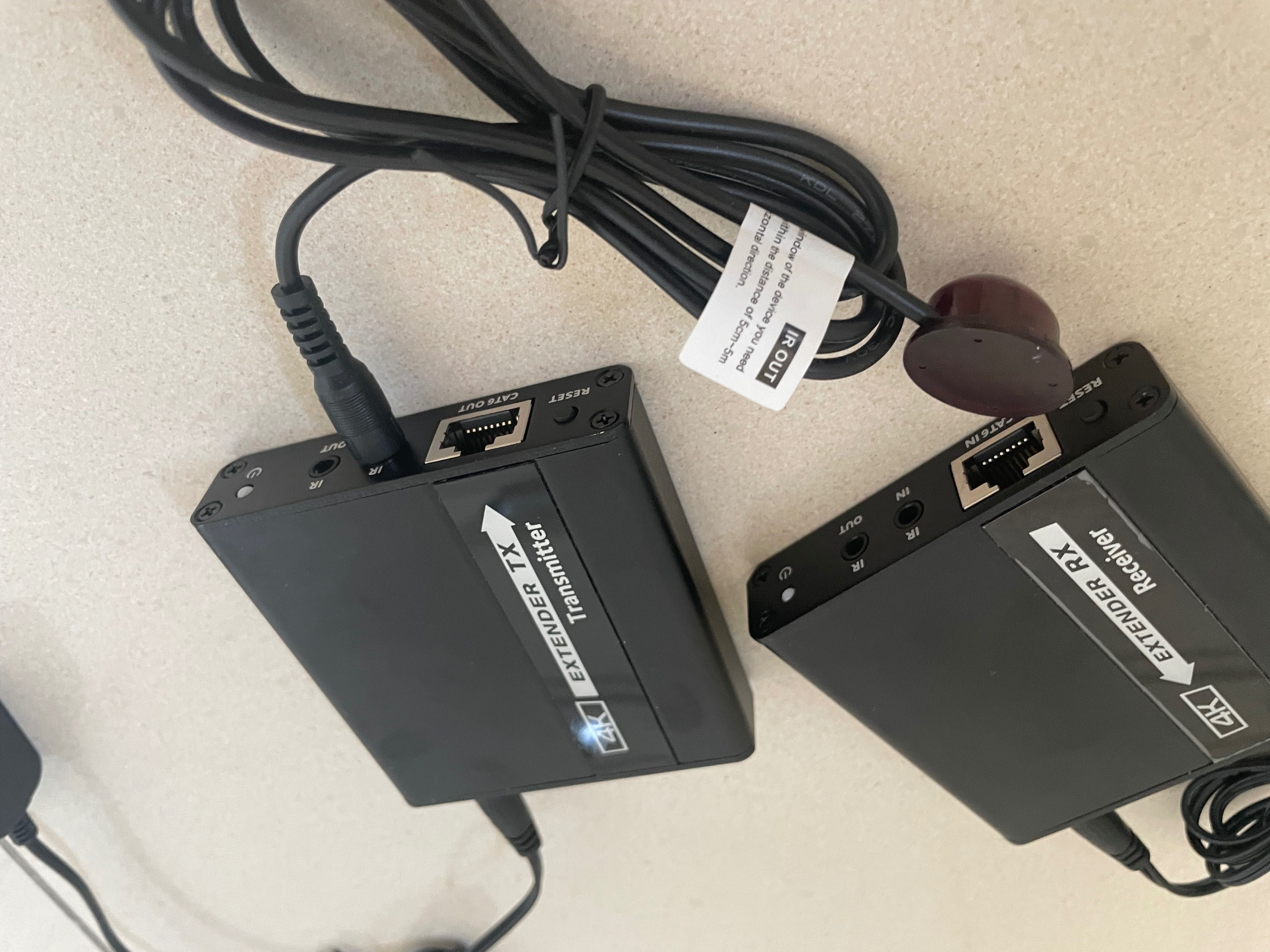 Konwerter sygnału 4K Extender RX Receiver Nowe 2 sztuki HDMI