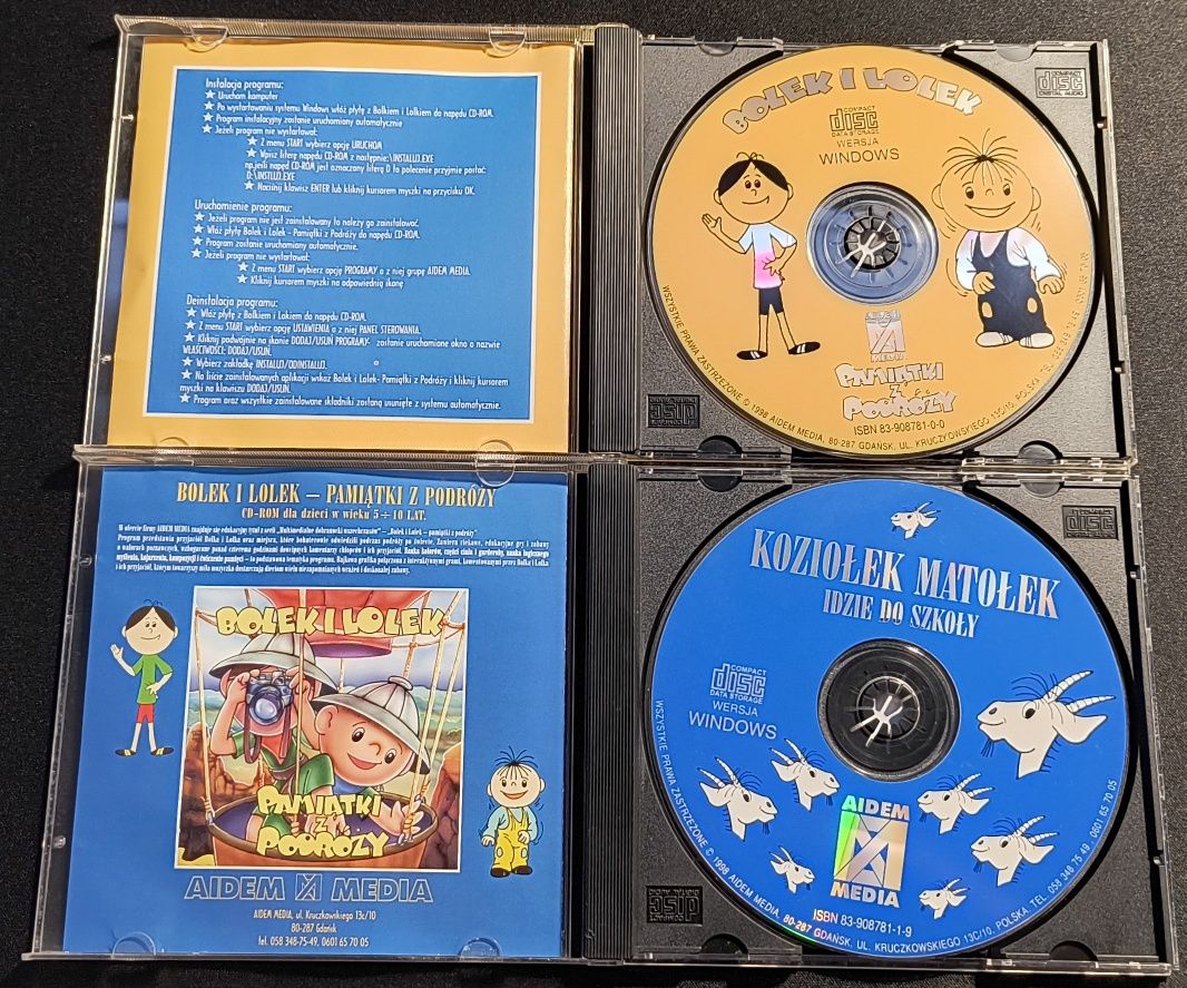Koziołek Matołek / Bolek i Lolek gry komputerowe retro PC