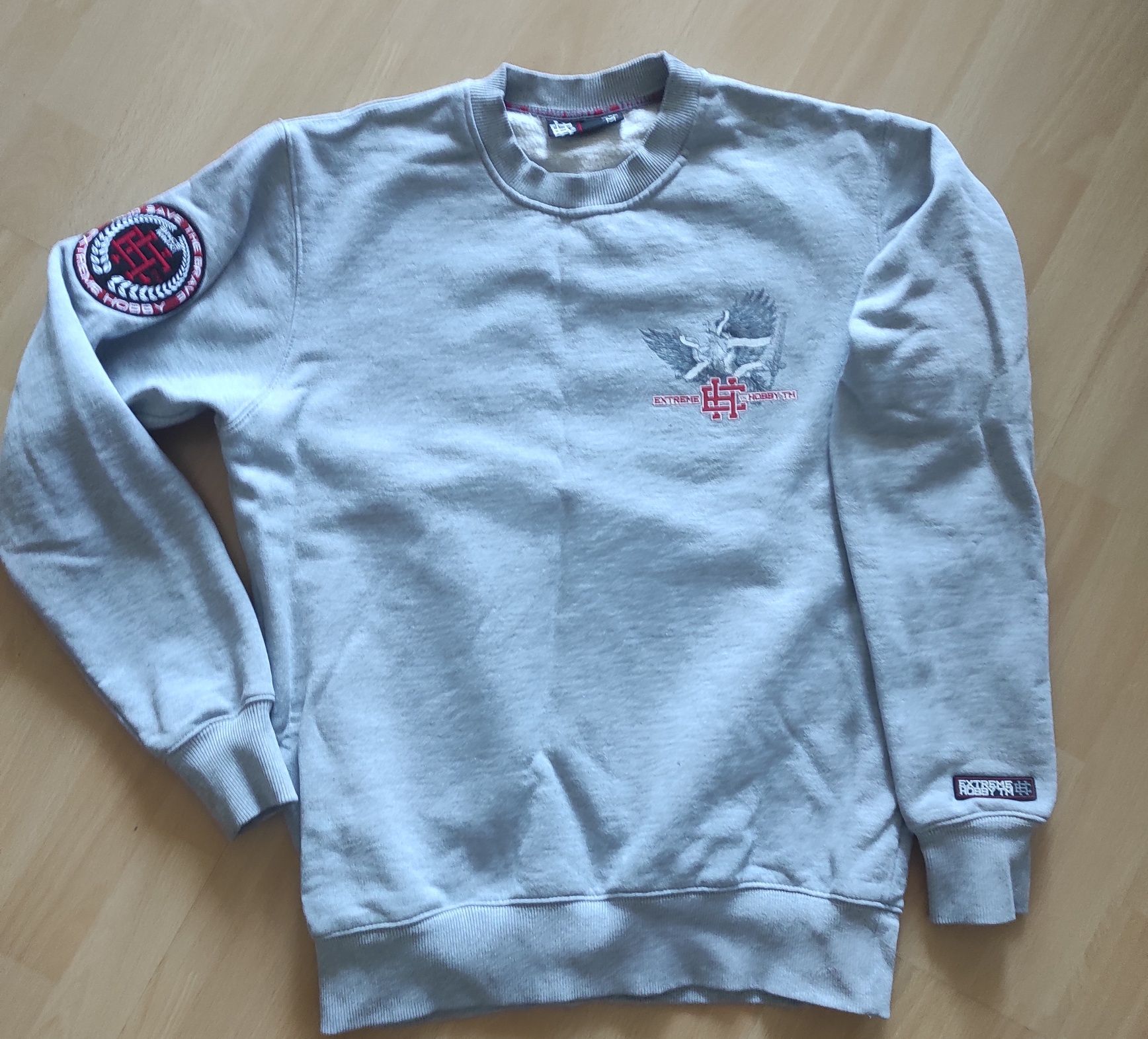 Bluza Extreme Hobby M męska szara orzeł Polska