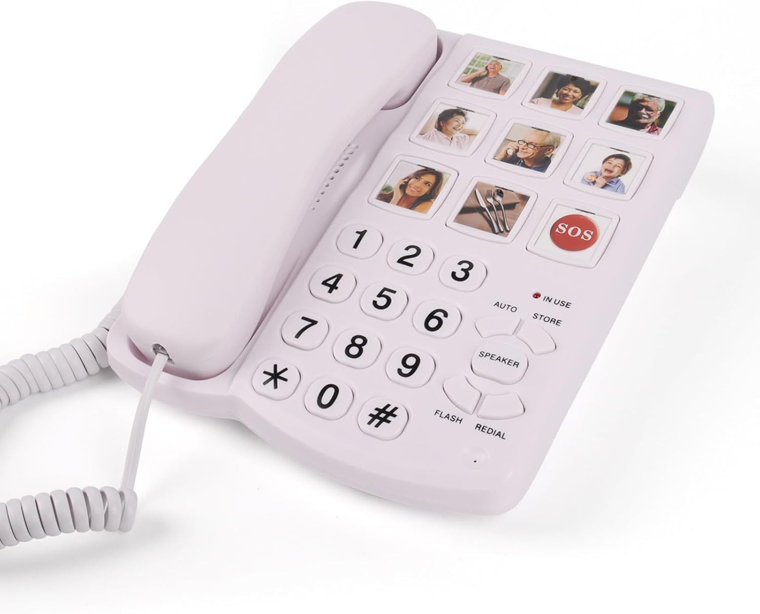 Telefon stacjonarny z regulowaną dużą głośnością