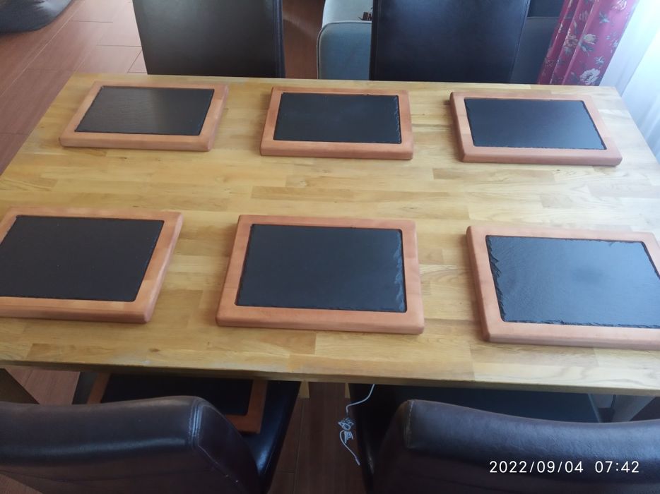 DESKA Z KAMIENIEM DO SERWOWANIA Steków, Serów, Wędlin (36x26cm.)