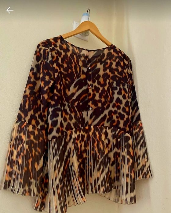 Blusa Sahoco Nova em tons de tigresa lindíssima