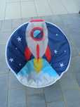 Składane krzesełko ogrodowe, piknikowe, dla dzieci sonda, rakieta,50cm