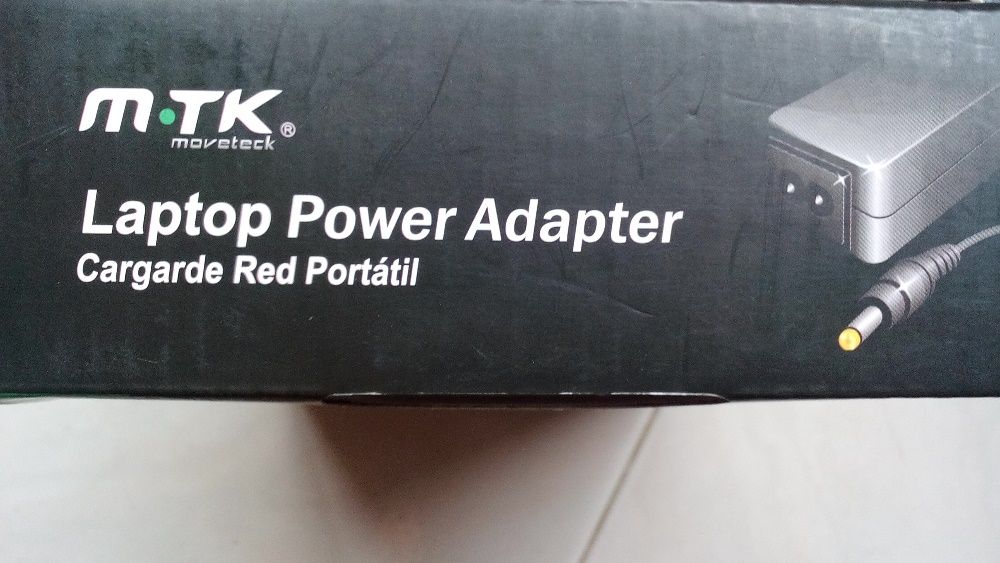 Carregador de pilhas, Carregador para computador Dell 19,5V a 3,30mA.