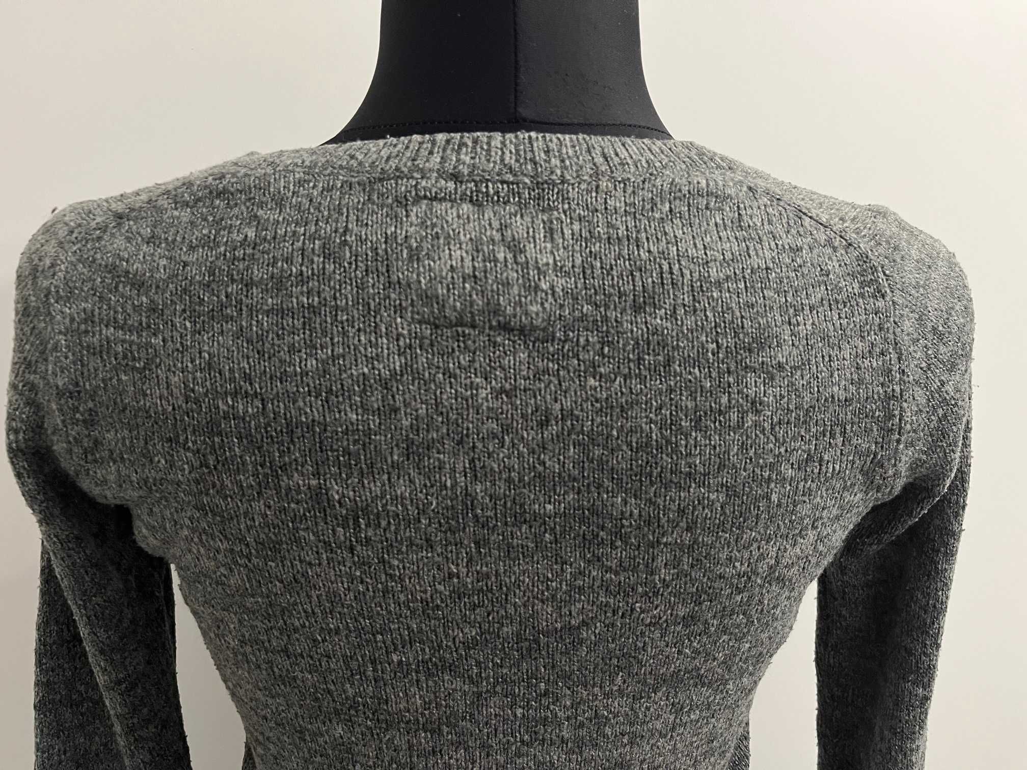 Sweter damski Abercrombie & Fitch kolor szary rozmiar S