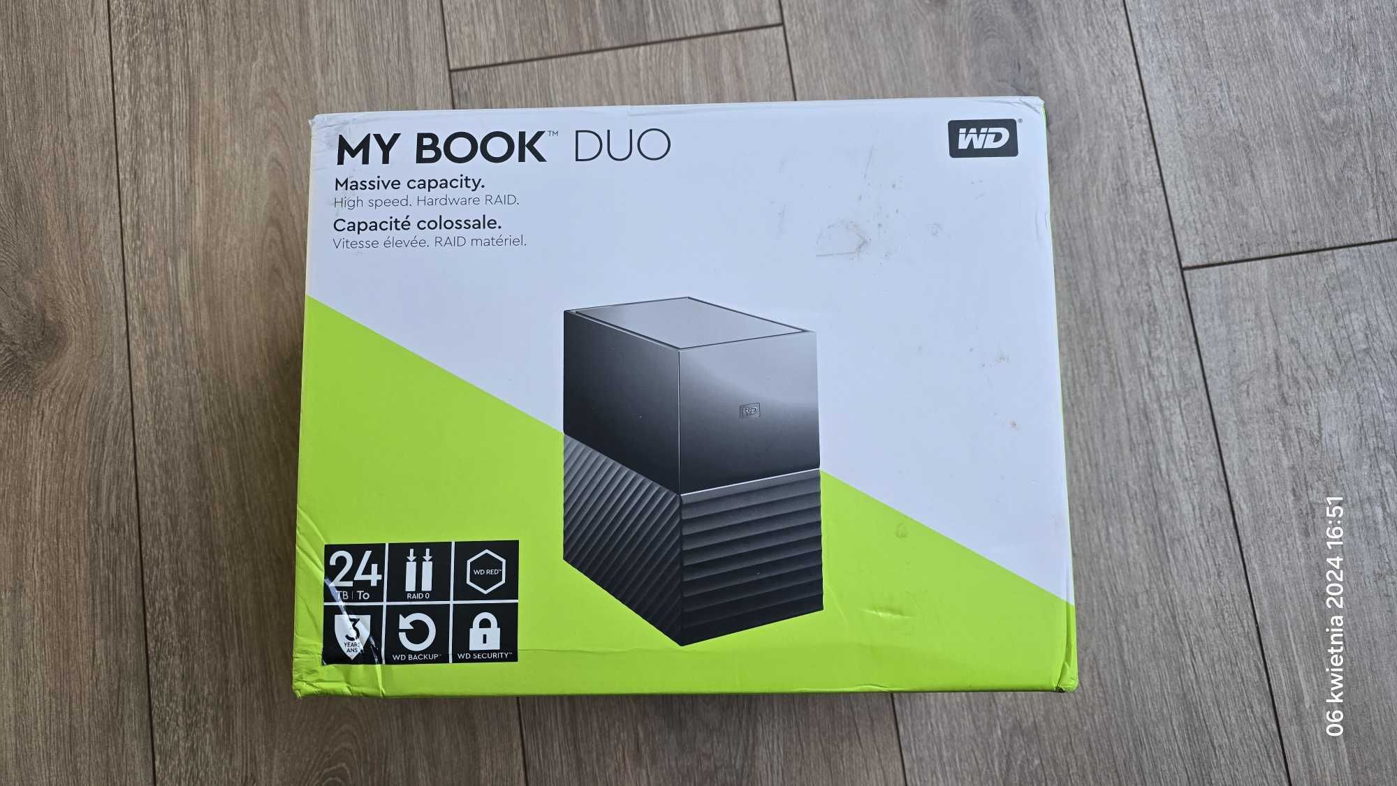 Obudowa dysku 3,5" Western Digital MY BOOK DUO 0TB - praktycznie nowa