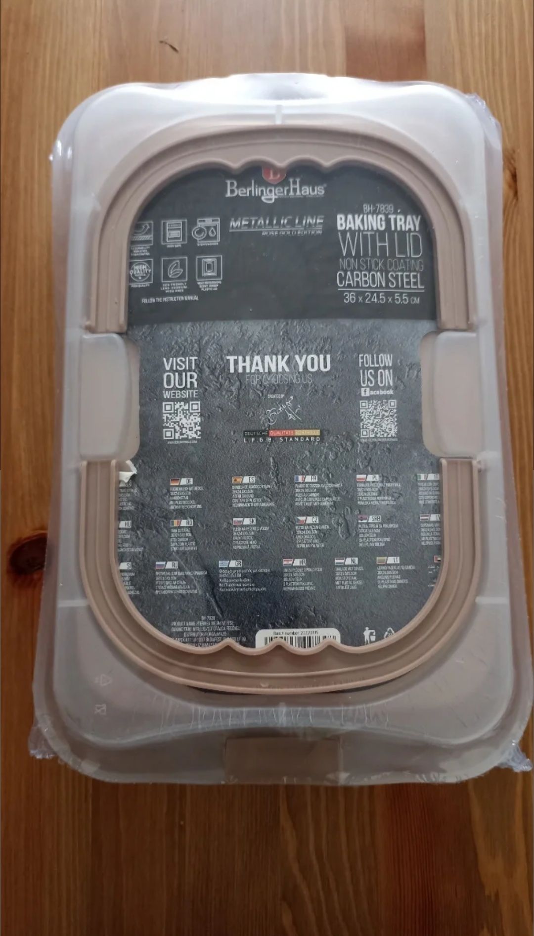 Tabuleiro para forno.