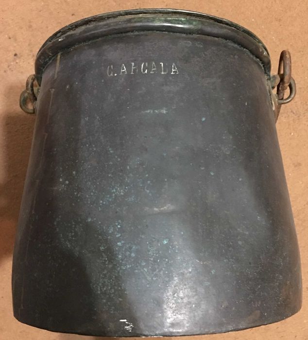 Panela café antiga metal vintage