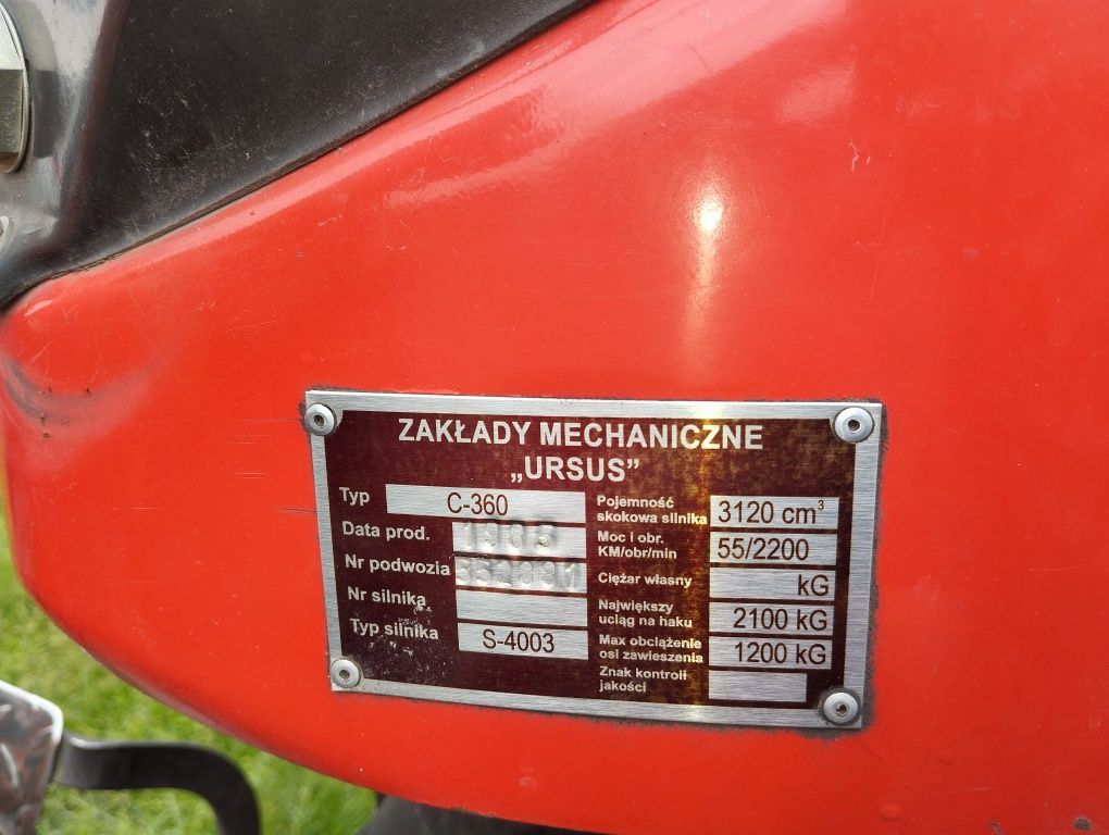 Ursus c360 rok produkci   1985rok