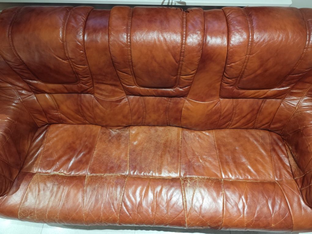 Sofa skórzana ,salon  , sofa 3osobowa nie rozkładana