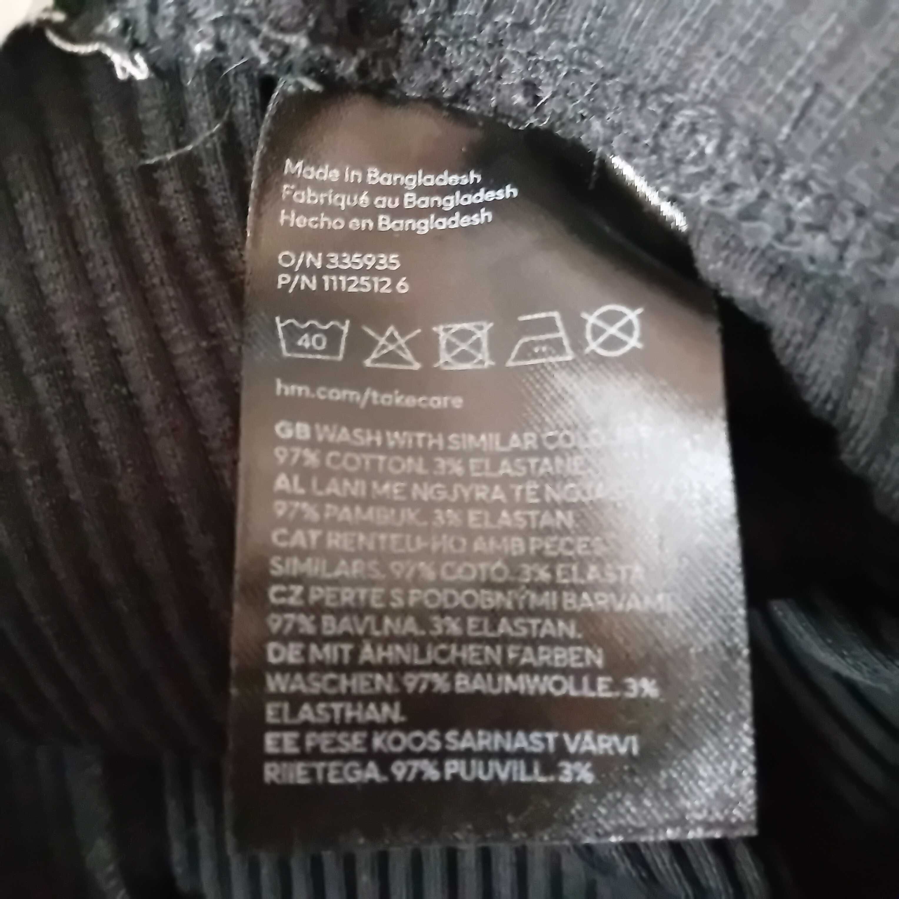 Getry czarne legginsy H&M