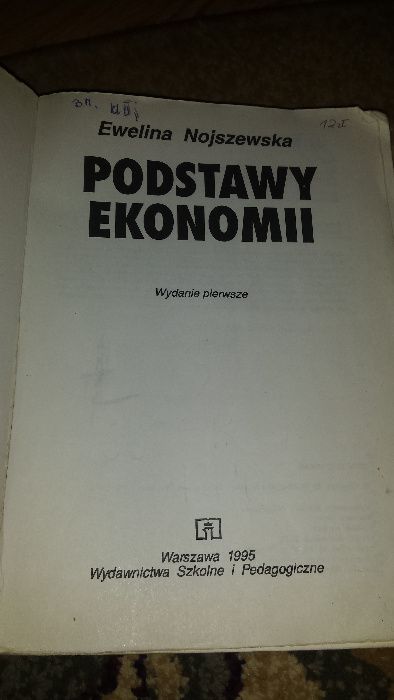 książka Podstawy ekonomii-Ewelina Nojszewska