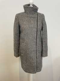 Płaszcz wełniany asymetryczny DKNY
