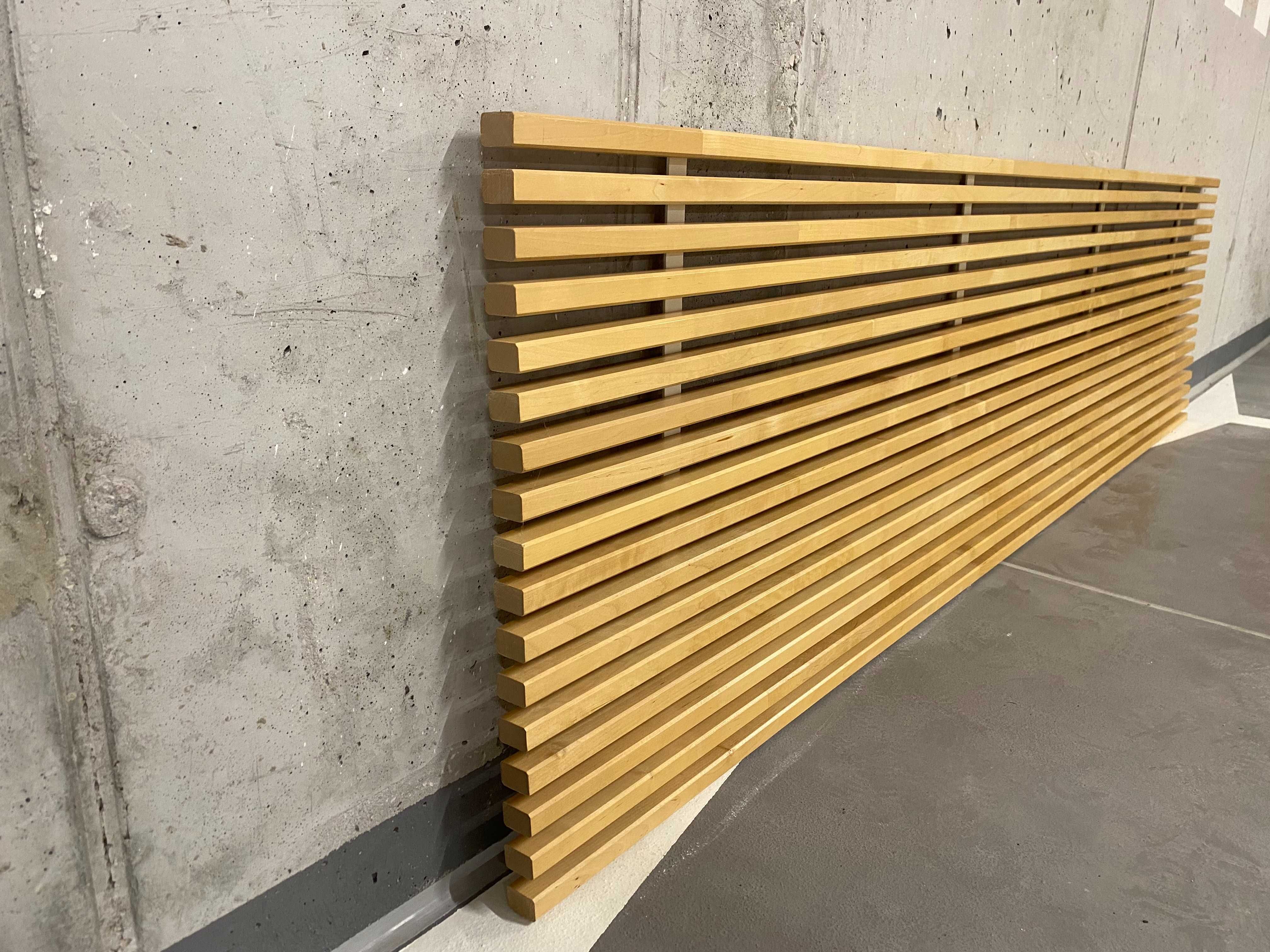 IKEA MANDAL, Zagłówek, brzoza/biały, 240 cm Drabinka