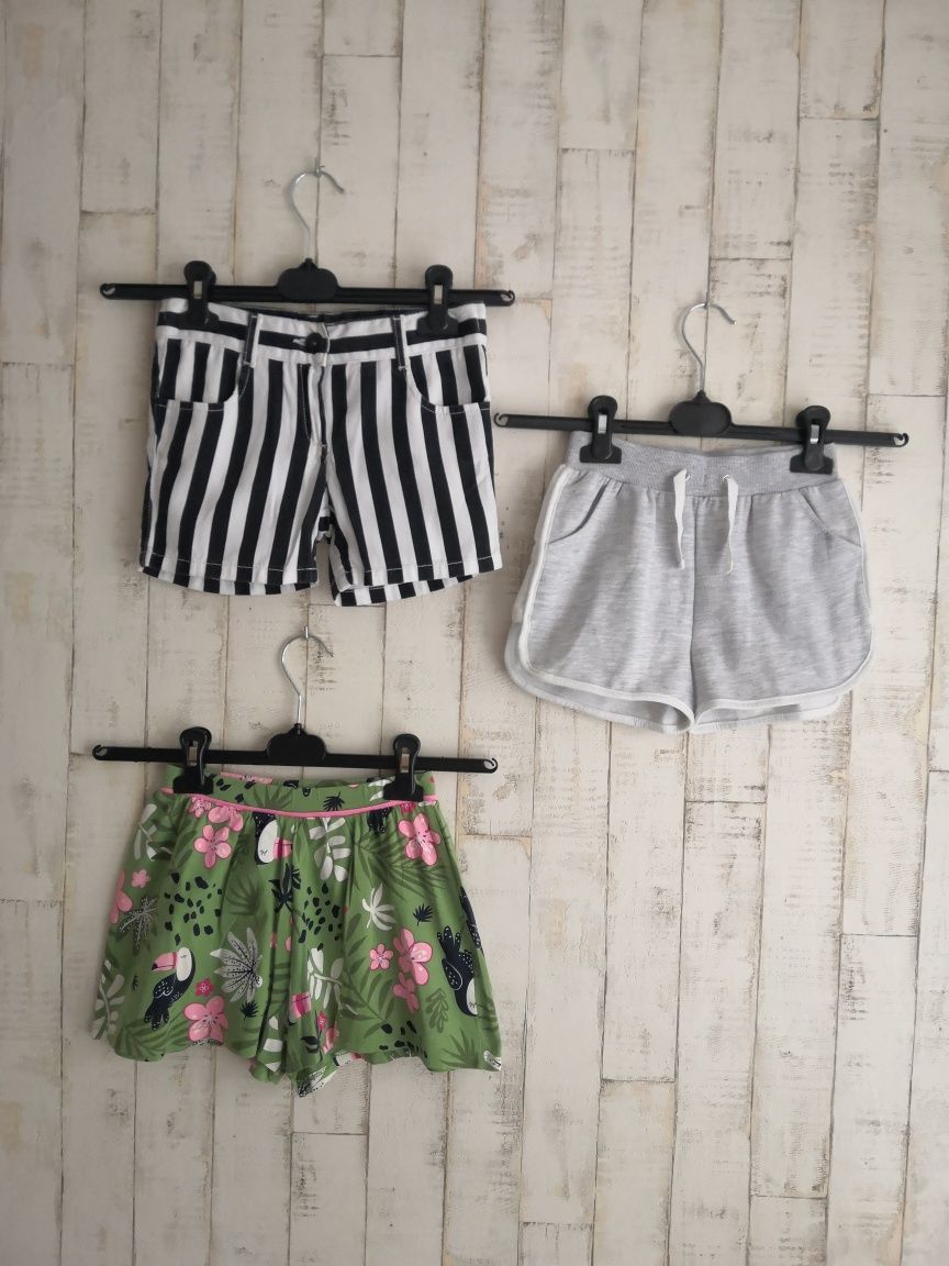 Spodenki-bluzeczki-sukienka- Hm - Cool Club - Primark - roz. 122-128.
