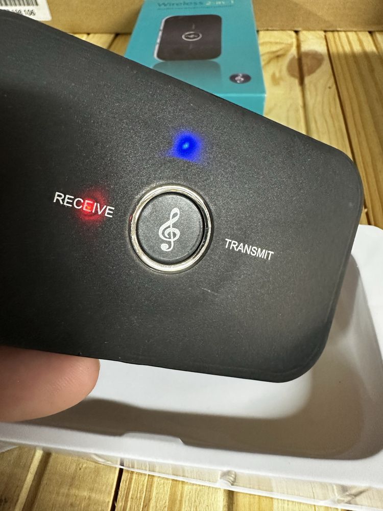 Bluetooth аудіо ресівер/трансмітер, 2в1, АКБ, приймач/передавач звуку