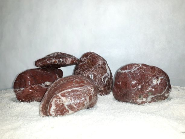 Czerwono-biały kamień ozdobny do akwarium 2-4 cm - każdy biotop