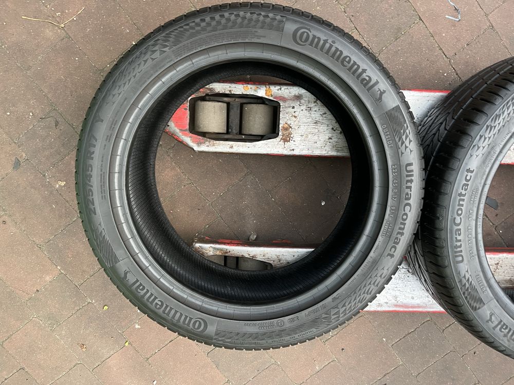 2x225/45/17 Continental UltraContact Jak NOWE 2022/23 rok