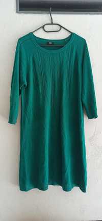Sukienka 44 F&F szmaragdowa zieleń butelkowa zielona