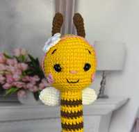 Брязкальце-Бджілка, ручна робота, розвиваюча іграшка
