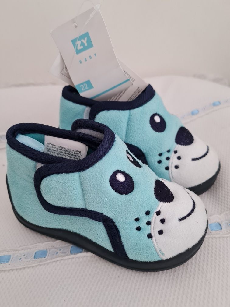 Pantufas zippy como novas tam 22