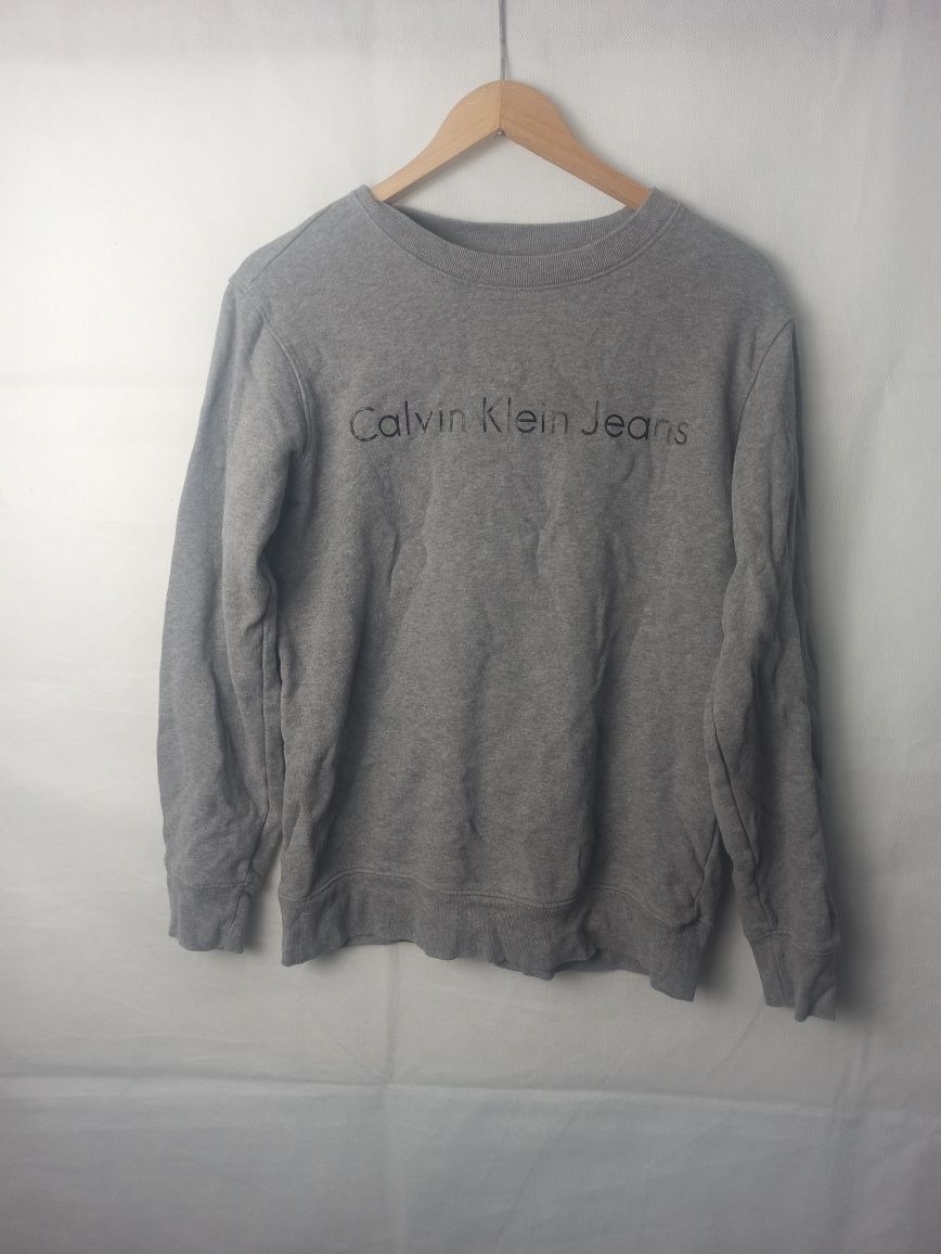 Calvin Klein Jeans szara bluza crewneck XS