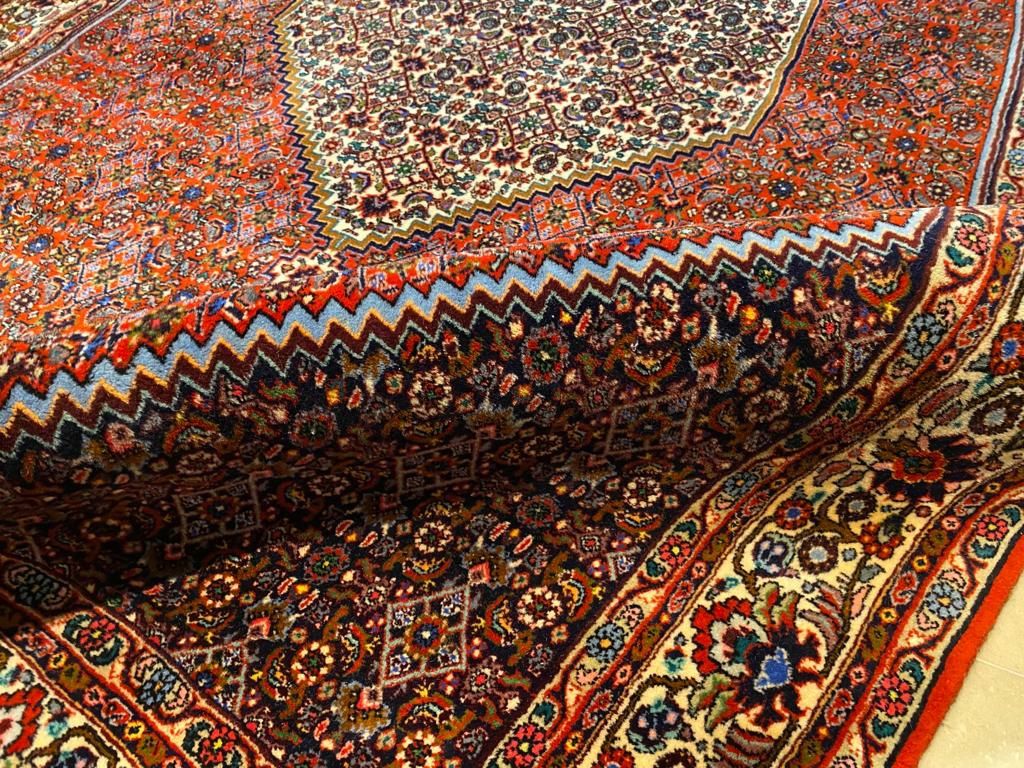 Bidjar Takab 260 # 150 Perski dywan ręcznie tkany z Iranu - wełna kork